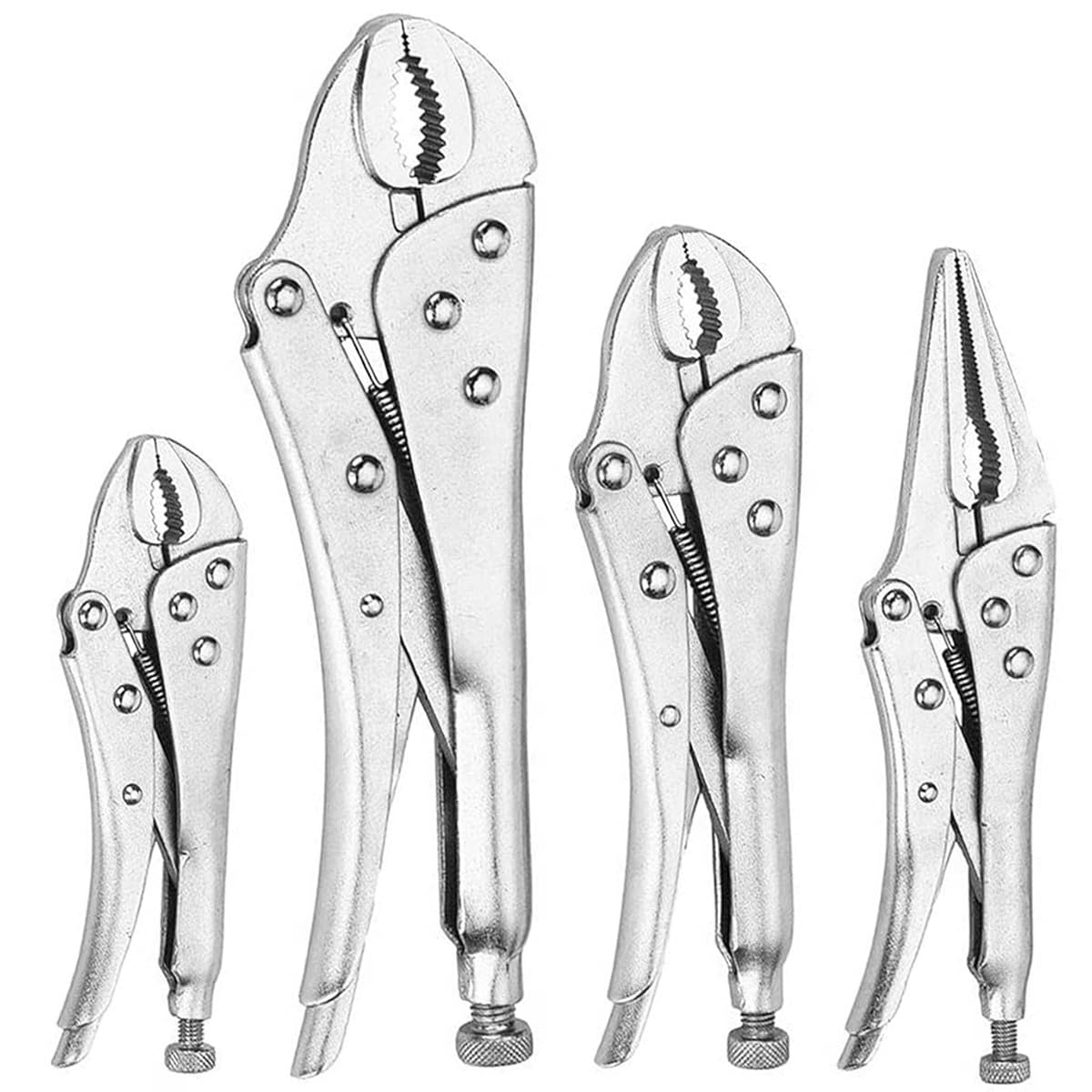 Serplex 4Pcs Steel Locking Pliers Set, 5 Serplex 4Pcs Steel Locking Pliers Set, 5